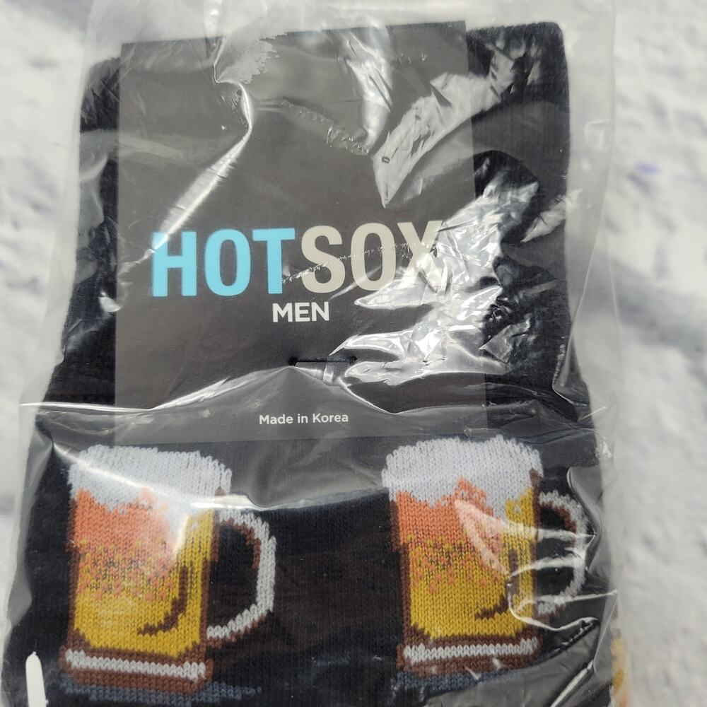 Hot Sox Men Beer Mug Unisex Novelty Socks size 10-13